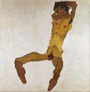 Egon Schiele Seated Male Nude (mk12) china oil painting reproduction